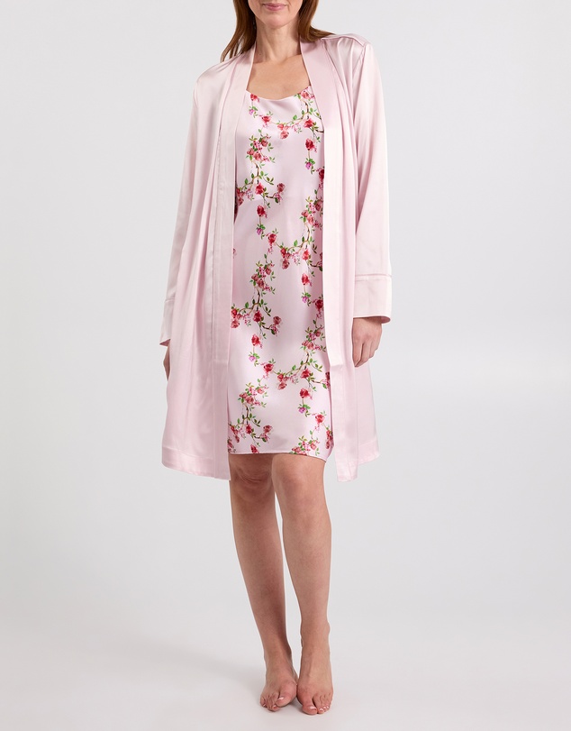 David Lawrence - Cannes Short Silk Sleep Robe