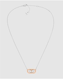 Furla - Ooh Silver and Rose-Tone Necklace