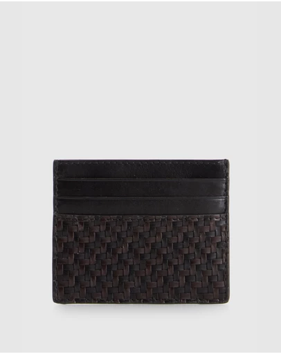Evity - Logan Leather Weave CC Holder