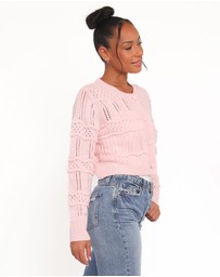 Petal & Pup - Aidy Crop Button Front Cardigan - Pink