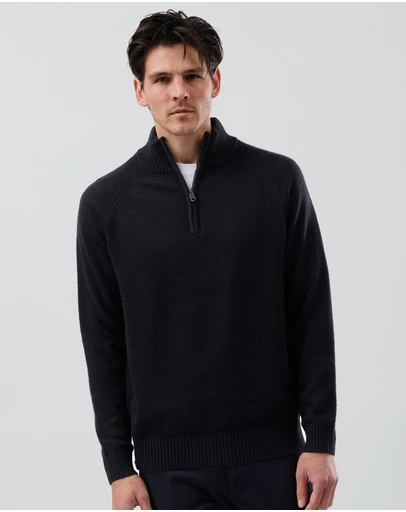 Wayver - Half Zip Wool Blend Knit