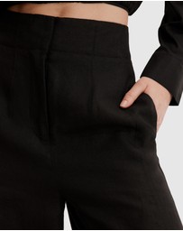 Country Road - Organically Grown Linen Wide Leg Pant