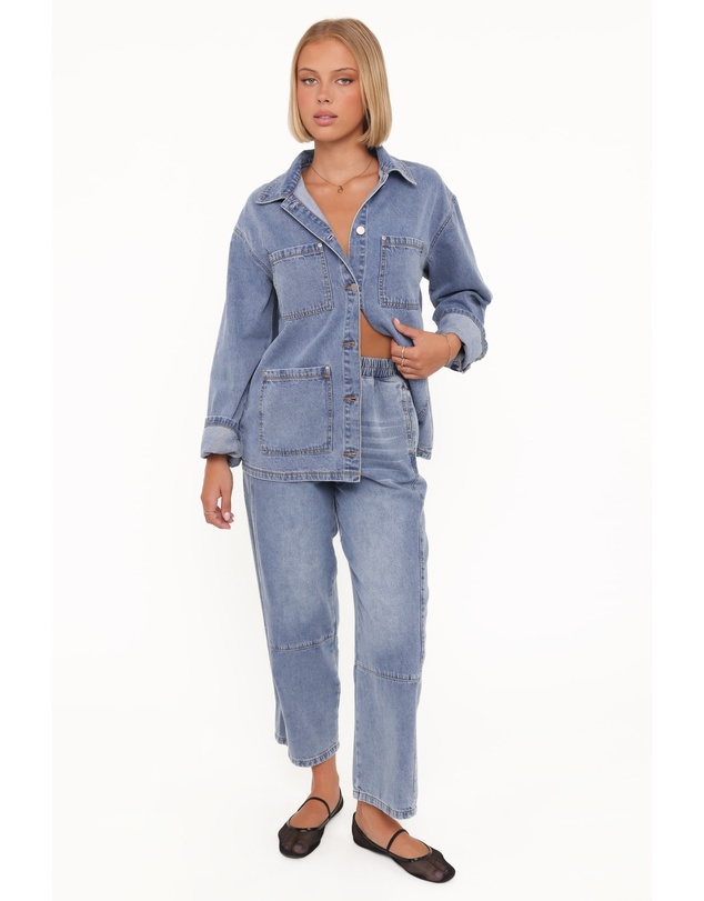 Petal & Pup - Remy Denim Utility Jacket - Medium Wash