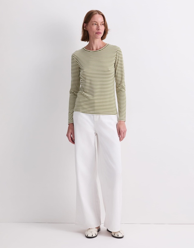 Sportscraft - Stripe Lurex Long Sleeve Magic Tee