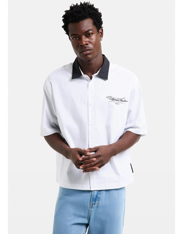 Black Noise White Rain - Baseline Short Sleeve Shirt