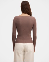 Forever New - Alaia Knitted Rib Top