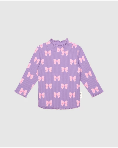 Huxbaby - Bow Rib Skivvy - ICONIC EXCLUSIVE - Babies-Kids