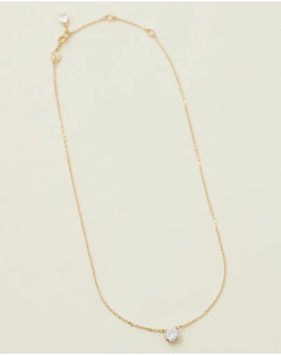 Swarovski - Stilla pendant, Round cut, White Gold