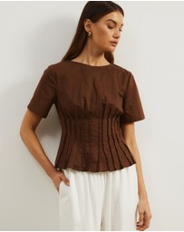 Atmos&Here - Maya Pin Tuck Top