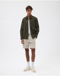 AERE - Brushed Organic Cotton Overshirt
