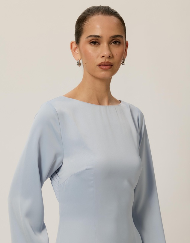 Tussah - Bec Long Sleeve Satin Maxi Dress