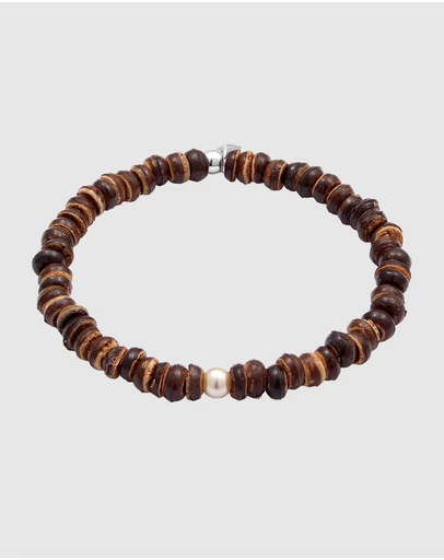 Kuzzoi - ICONIC EXCLUSIVE - Coconut Beads Bracelet in 925 Sterling Silver