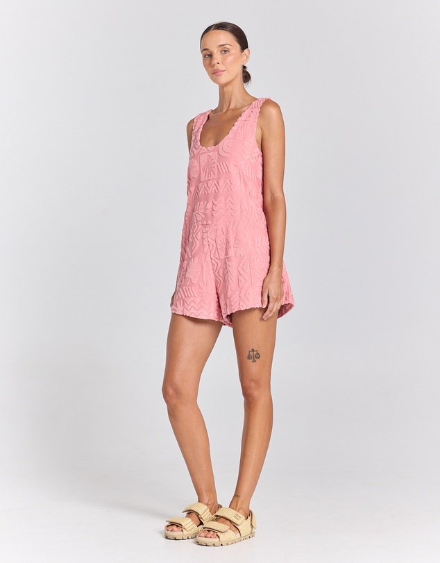 Poolside Paradiso - Mai Tai Romper - Rose