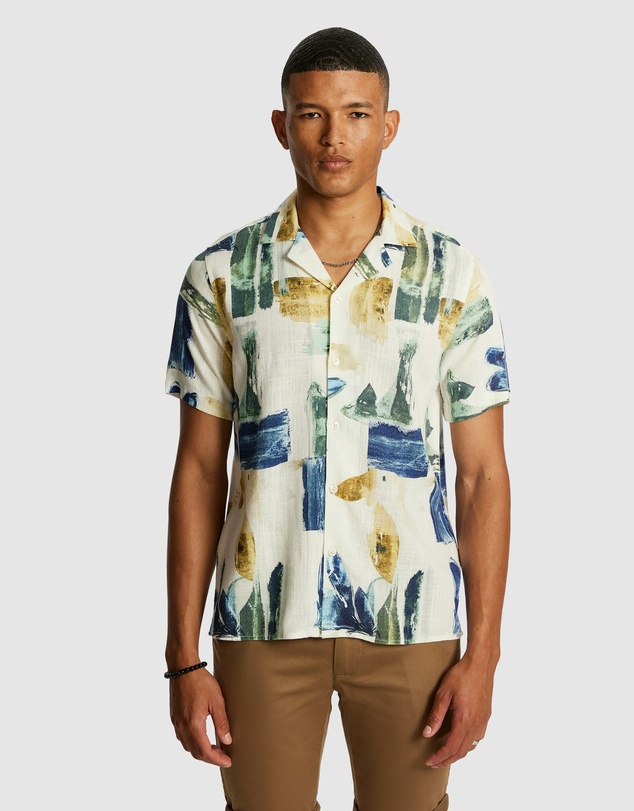 yd. - Eden Linen Blend Shirt