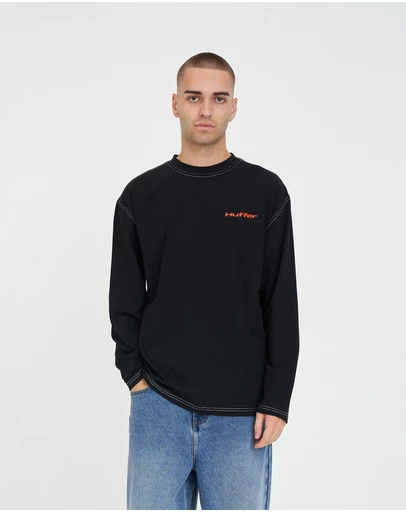 Huffer - LS Block Tee 220/Stitched