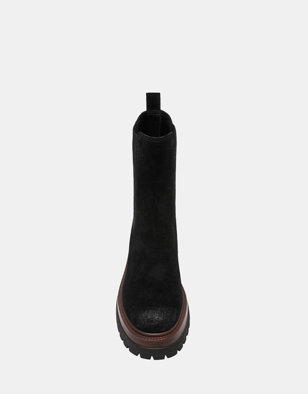 Steve Madden - Blitzen Black Suede Booties