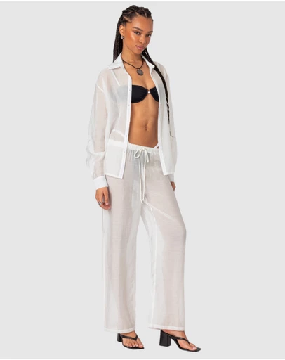 EDIKTED - Breezy Sheer Pants