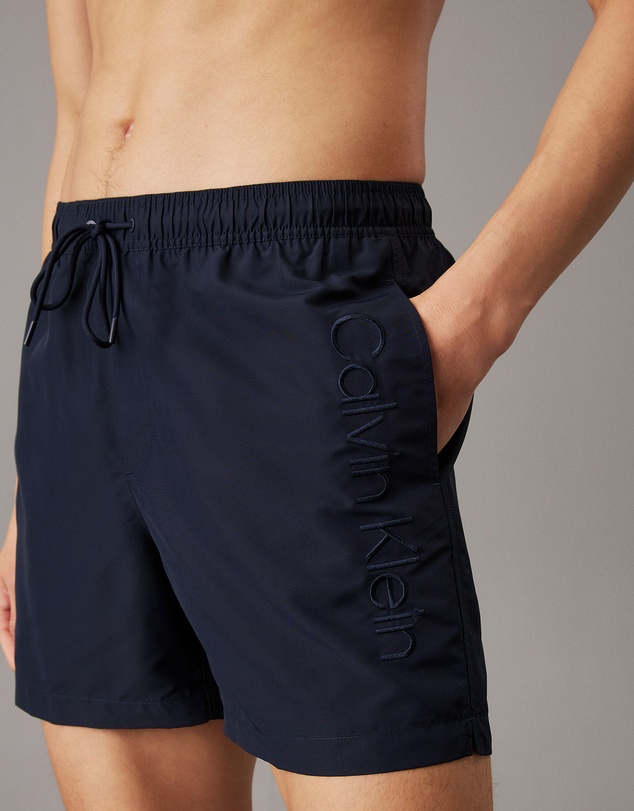 Calvin Klein - Logo Embroidery Medium Drawstring Swim Shorts