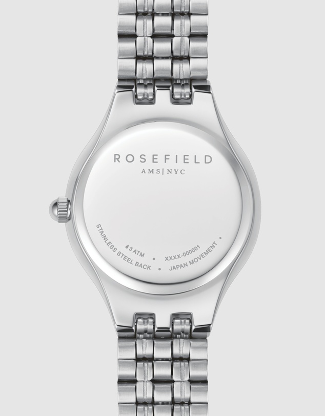 Rosefield - Muse Silver Rose Gold Duotone Stainless Steel Bracelet Watch