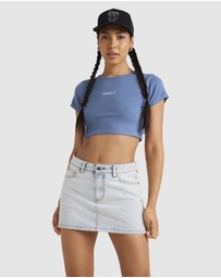 RVCA - Womens Mini Denim Skirt