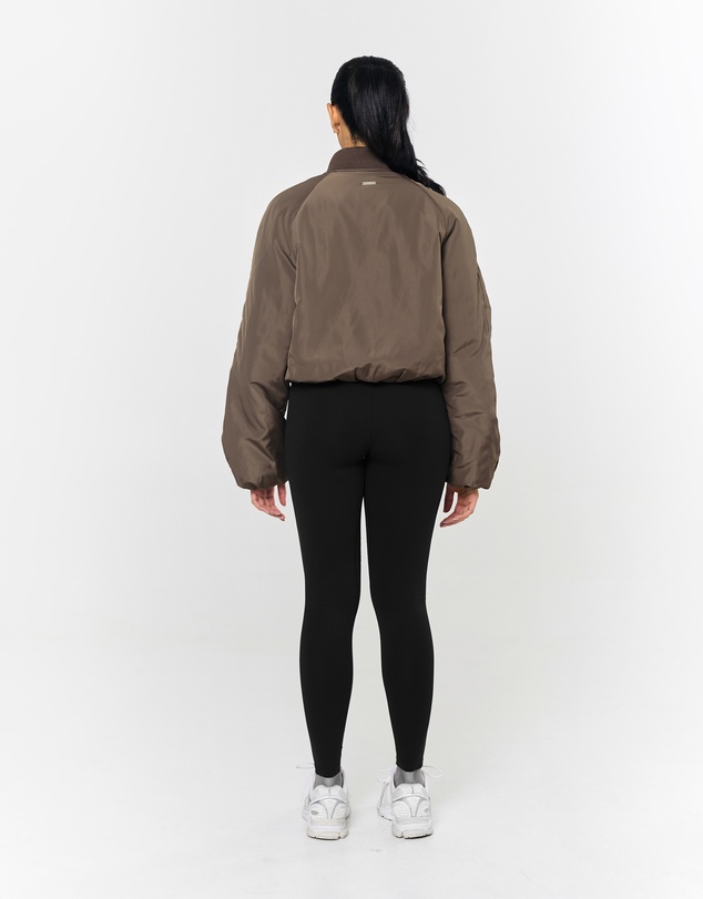 STAX. - Cropped Bomber Jacket - Fossil