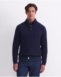 Sportscraft - Cable Knit Quarter Zip