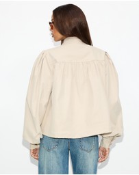 Dazie - Daniella Pleated Bubble Hem Jacket