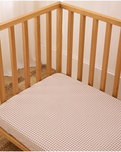 Sheet Society - Leo Washed Cotton Cot Fitted Sheet