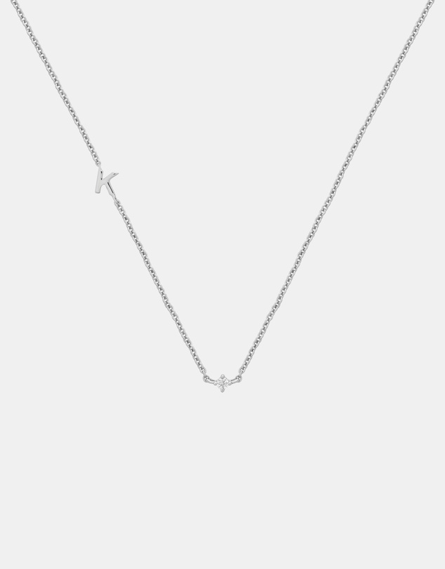 YCL  - Petite Initial Necklace K - Sterling Silver