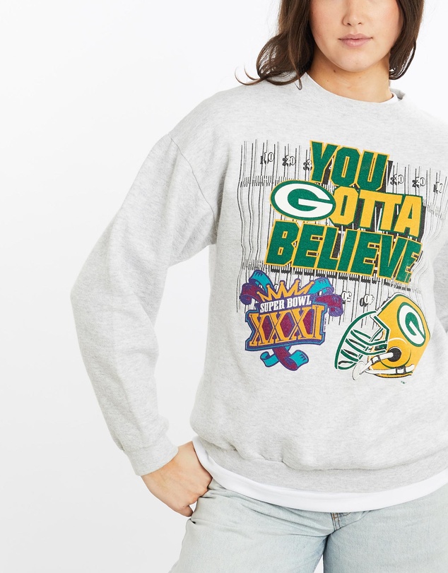 Vintage by The Real Deal - Pre Loved - Vintage 1996 NFL Green Bay Packers Super Bowl Sweatshirt