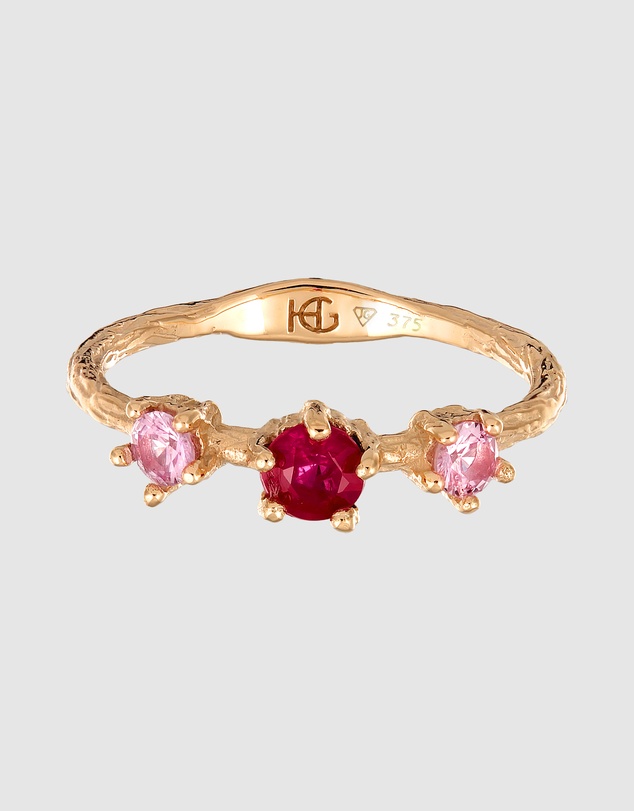 Haze & Glory - ICONIC EXCLUSIVE - Ruby Rose Ring - 9K Solid Gold