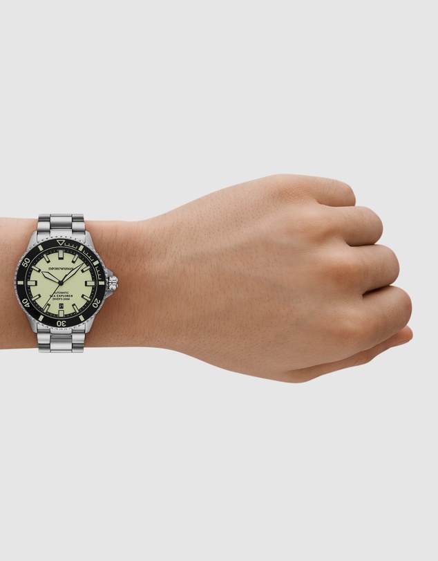 Emporio Armani - Silver Tone Automatic Watch