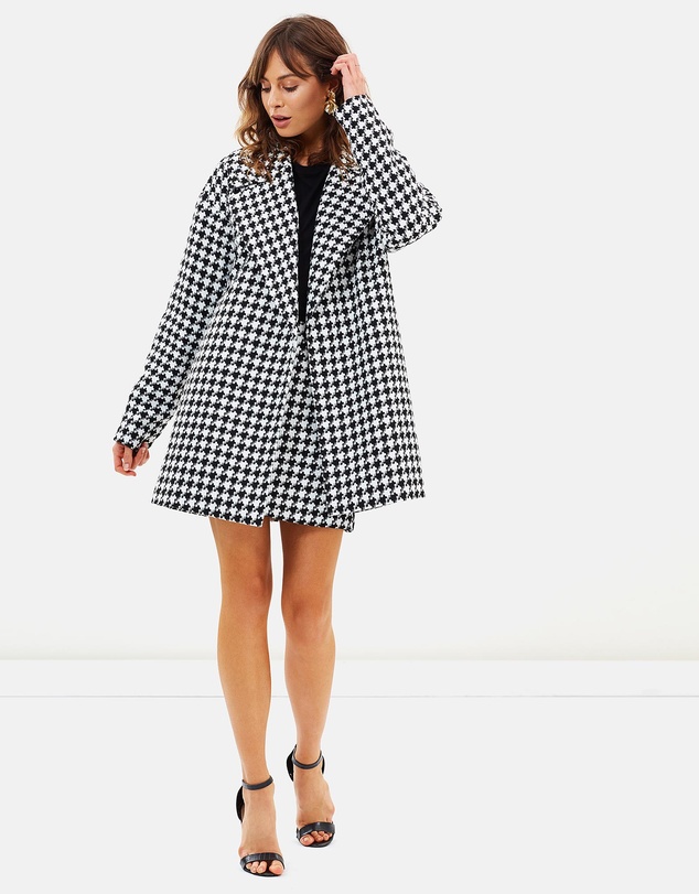 FRIEND of AUDREY - Houndstooth Check Coat