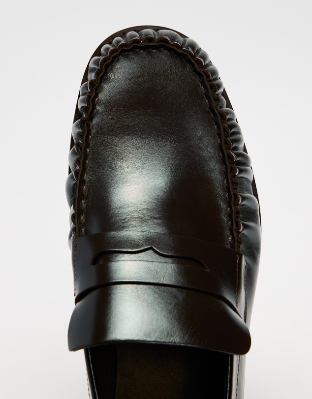AERE - Leather Penny Loafers - Men's