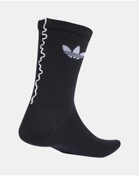 adidas Originals - 2-Pairs Ruffle Crew Socks
