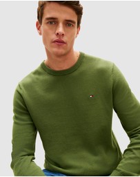 Tommy Hilfiger - Flag Embroidery Crew Neck Jumper
