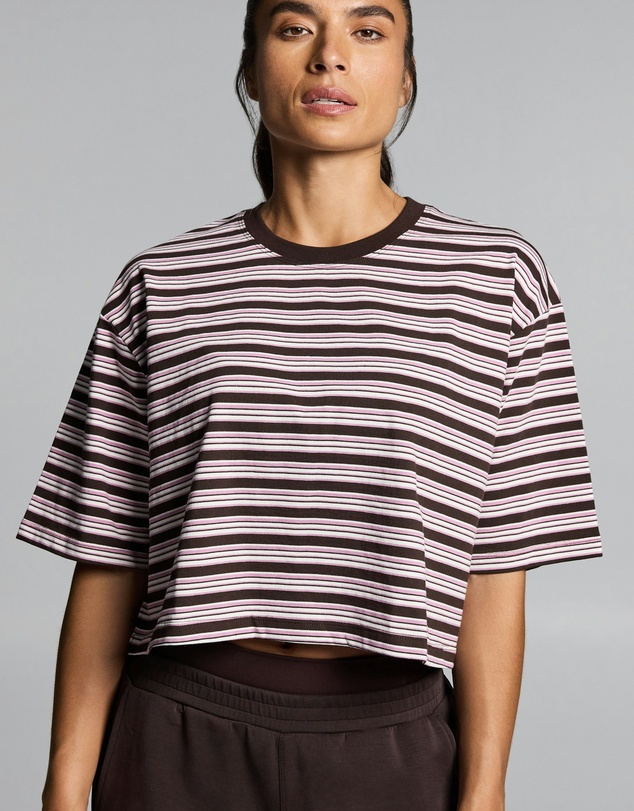 Rockwear - Stripe Boxy Hip Length Tee