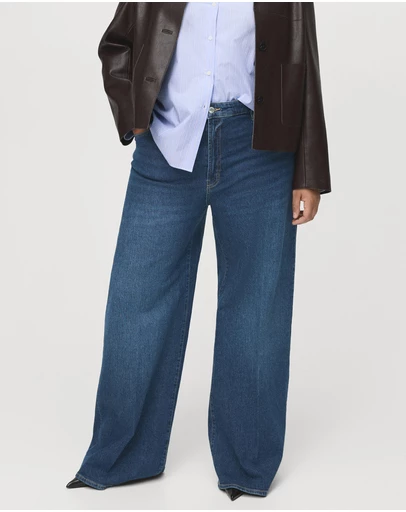 M.N.G - High-Waisted Wide-Leg Jeans