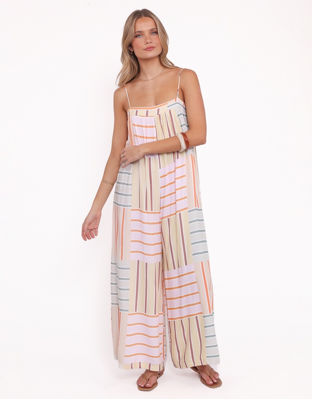 Petal & Pup - Abegail Flowy Jumpsuit- Multi Stripe