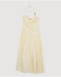 Revibe - Repaired Shona Joy Hadley Draped Halter Neck Maxi Dress - AU 16