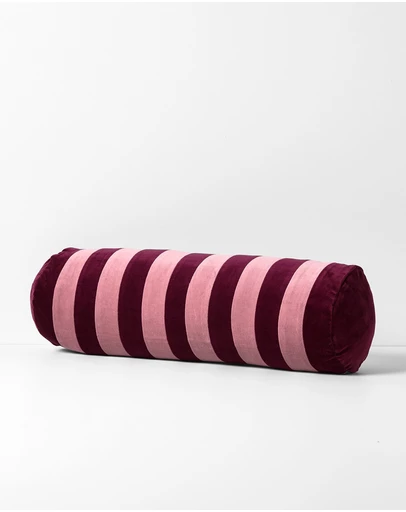 Aura Home - Velvet Stripe Bolster