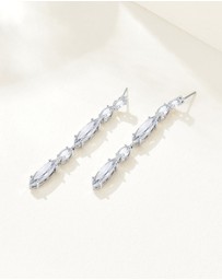 Mestige - Celine Drop Earrings - Silver Plated