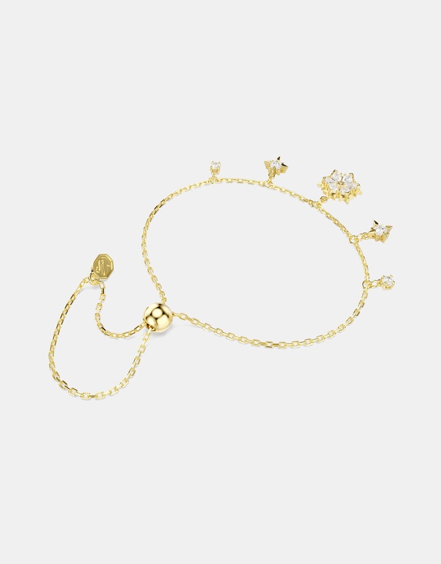 Swarovski - Magic Bracelet, Mixed Cuts, Snowflake, White, 18K Gold Finish