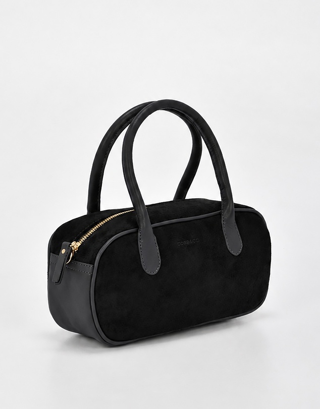 Cobb & Co - Elwood Suede Leather Crossbody Bowler Bag
