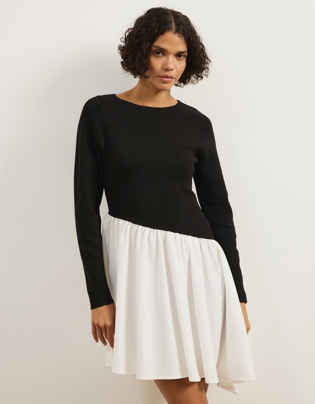 Atmos&Here - Maci Knit Combo Mini Dress