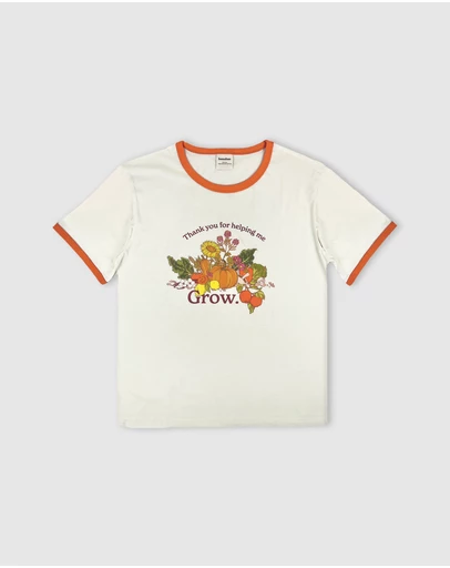 Banabae - Thank you For Helping Me Grow Ringer Tee - Ladies