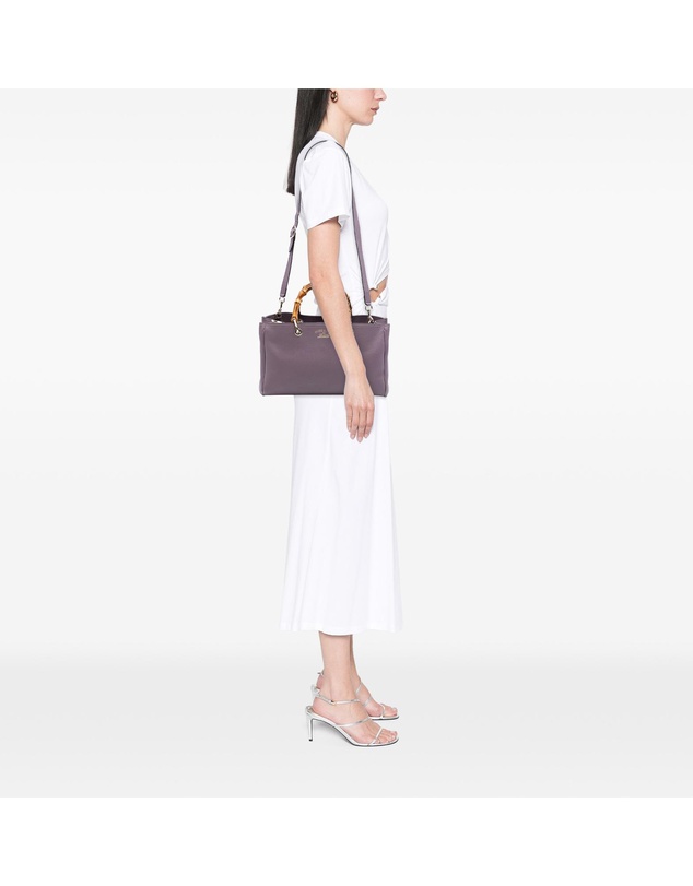 Pre-Loved by Azura Reborn - Pre-Loved Medium Calfskin Bamboo Shopper Satchel
