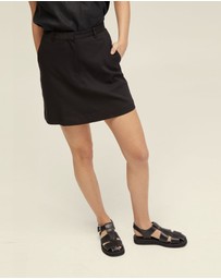Oxford - Hepburn Cotton Blend Mini Skirt