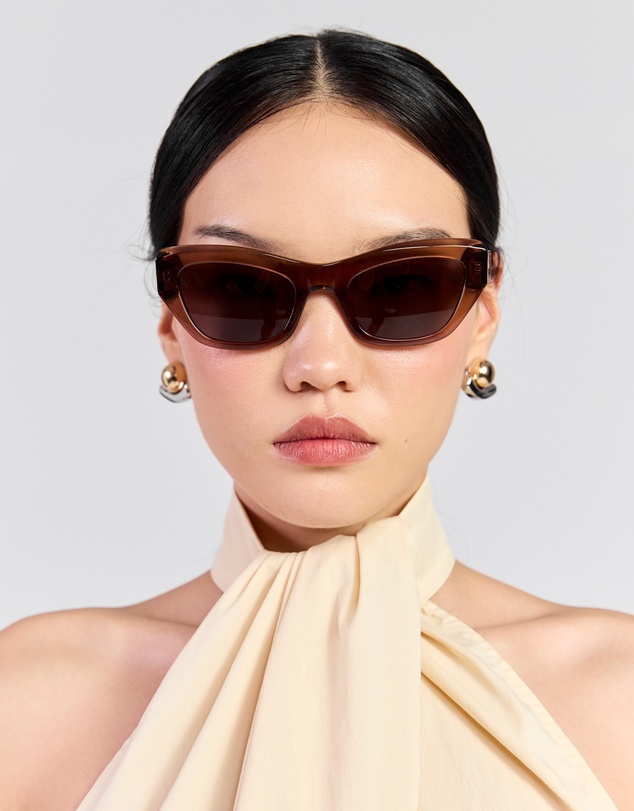 SABEN - Cara Sunglasses Sheer Brown