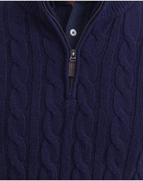 Sportscraft - Cable Knit Quarter Zip